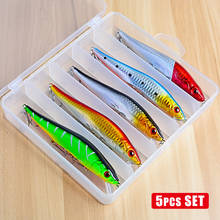 5 Pcs Fishing Lures 20.5g 140mm Minnow isca artificial Crankbaits Fishing Accessories With Storage Box 2024 - buy cheap