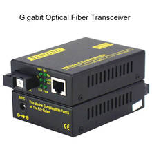 Transceptor de fibra óptica de gigabit único-modo conversor de mídia de fibra de fibra 1 fibra óptica 1 rj45 monitoramento transmi de vídeo 2024 - compre barato
