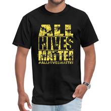 Round Collar ALL HIVES MATTER Geek Men Tshirts Leisure Venezuela Sleeve T Shirt Designer Fashionable T-Shirt 2024 - buy cheap