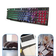 X100 профессиональная клавиатура с подсветкой эргономичная Usb Проводная геймерская светодиодная игровая клавиатура для ПК компьютера 2024 - купить недорого