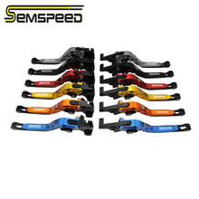 Alavanca de embreagem de freio extensível semspeed, logotipo, para kawasaki zx6r 636, zx10r z1000sx, ninja 1000, touzer, z1000, z750r 2024 - compre barato