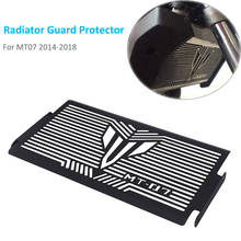 Cubierta protectora de rejilla para radiador de motocicleta, accesorio negro para YAMAHA MT07, MT-07, mt 07, 2014, 2015, 2016, 2017, 2018 2024 - compra barato