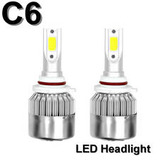 1 Pair C6 Car Led Headlight Bulbs H4 H7 HB1 H11 LED Lamp H1 H3 Auto Light Assembly Headlamp High Low Beam 6000k 12V Head Light 2024 - buy cheap