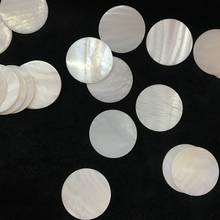 20-30MM 30Pcs 100% Natural White Shell Bead Flat Round Shape Freshwater Shell Beads ( No Hole ) Jewelry Charms Findings Making 2024 - buy cheap