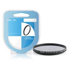 RISE (UK)-filtro ND de 72mm de densidad neutra Variable ajustable ND2 a ND400 para lentes Sony y nikon 2024 - compra barato