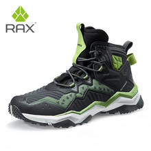 RAX мужские треккинговые ботинки, зимние водонепроницаемые уличные кроссовки, мужские кожаные треккинговые ботинки, походные альпинистские охотничьи кроссовки для женщин 2024 - купить недорого