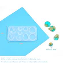 1PCS DIY Silicone Mold Beach Shaped Pendant Waterdrop round rectangular shape Dried Flower Jewelry Accessories Tools Resin Molds 2024 - buy cheap