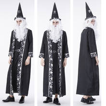 Хэллоуин НОВЫЙ Гэндальф волшебник сценический костюм для взрослых мужчин клубный сценический костюм 2024 - купить недорого