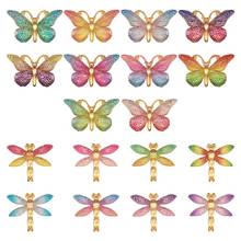 36pcs/set DIY Plastic Pendants Charms Butterfly Dragonfly for Jewelry Making DIY Bracelt Necklace Accessories Findings 2024 - buy cheap