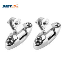 2PCS Stainless Steel 316 Boat Bimini Top Mount Swivel Deck Hinge With Rubber Pad Quick Release Pin Marine Accessories 2024 - buy cheap