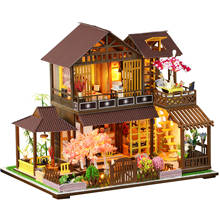Montar casa de bonecas 3d de madeira, conjunto de móveis em miniatura para casa de boneca, brinquedo para crianças 2024 - compre barato