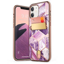 Funda para iPhone 12 Mini de 5,4 pulgadas (lanzamiento de 2020), cartera I-BLASON Cosmo, billetera delgada con ranura para tarjetas de diseño, carcasa trasera 2024 - compra barato