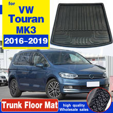 For VW Touran MK3 2016 2017 2018 2019 Car Cargo Boot Liner Tray Rear Trunk Floor Mat Carpet Heavy Duty Accessories 2024 - buy cheap