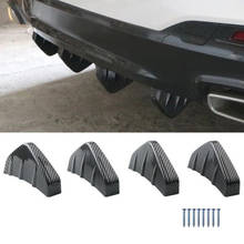 Universal 4pcs Car modified shark fin rear spoiler Accessories For Land Rover LR4 LR2 Evoque discovery 2 3 4 freelander 1 2 2024 - buy cheap