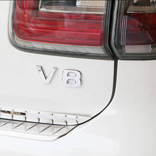 2 комплекта для Nissan Patrol Y62 2011 2012 2013 2014 2015 2016 2017 автомобиля вид сбоку и сзади смещение 3D "V8" значок Стикеры отделка из АБС-пластика 2024 - купить недорого