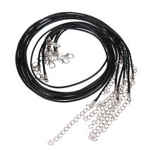 10pcs Handmade Leather Adjustable Braided Rope Necklaces & Pendant Charms Findings Lobster Clasp String Cord 2024 - buy cheap
