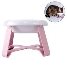 Pet Bowls Creative Antislip Cat Feeding Bowl Cat Food Bowl With Iron Stand 2 In 1 Pet Food Water Feeder Pet Feeding Supplies 2024 - buy cheap