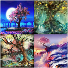 MomoArt Diamond Painting Cross Stitch Tree Picture Of Rhinestones Diamond Embroidery Sale Full Drill Scency Wall Art 2024 - buy cheap