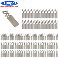 100pcs/lot 128GB 64GB metal pendrive  cle usb flash drive 32GB 16GB 8GB 4GB flash usb 2.0 memoria usb stick Free Custom logo 2024 - buy cheap