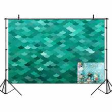 thin vinyl fish scale cartoon  kids birthday party Banner Backgrounds Printed Professional Indoor Photographic studio Backdrop 2024 - buy cheap