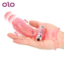 OLO Dildo Clitoris Stimulation Female Masturbator G-spot Finger Massage Oral Licking Sex Toys For Woman Finger Sleeve Vibrator 2024 - buy cheap