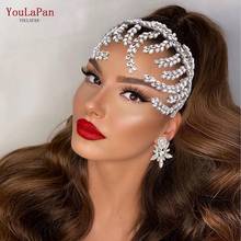 YouLaPan HP373 Fashion Full Rhinestone Wedding Hair Accessories Diamond Bridal Headdress Handmade Hair Headband Jewelry 2021 2024 - buy cheap