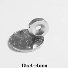 5~100pcs 15x4-4 Strong Rare Earth Magnet 15*4 mm Hole 4mm 15x4-4mm Round Countersunk Neodymium Magnetic Magnets N35 15*4-4 mm 2022 - buy cheap