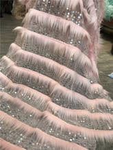 Лидер продаж, комплект в африканском стиле чистая кружево с блестками JIANXI.C-218.6816 изящные вышитые кружевной ткани для праздничное платье 2024 - купить недорого