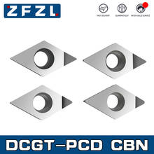 Inserto de diamante DCGT PCD CBN, inserto de diamante DCGT070202 DCGT070204 DCGT070208 DCGT11T302 DCGT11T304 DCGT11T308 inserto indexable CNC, 1 ud. 2024 - compra barato