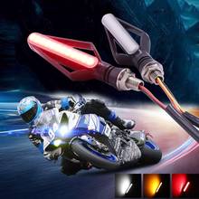Luz de señal de giro para motocicleta, lámpara indicadora de freno trasero, Streamer, accesorios de motocicleta, 24 LED, doble color, 1 ud. 2024 - compra barato