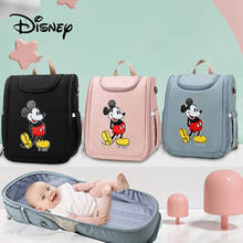 Disney Baby Diaper Bag Multifunctional Dual Purpose Bed Package Portable Nappy Bag Waterproof Travel High Capacity Stroller Bags 2024 - buy cheap