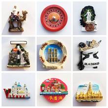 Fridge Magnet Souvenir Spain Granada Hamburg Paris USA Las Vegas Vienna Hand Painted Magnets Craft Decor City Travel Scenic Gift 2024 - buy cheap