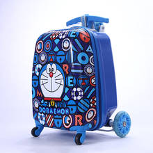 KLQDZMS 18Inch Cartoon Wheeled Children's Scooter Cute Cabin Rolling Suitable Trolley Luggage For Kids 2024 - buy cheap