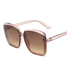 2020 óculos de sol quadrados oversize feminino férias praia óculos de sol luxo vintage marca 2024 - compre barato