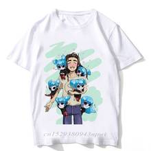Camiseta masculina engraçada jogo de rosto, camiseta estilo harajuku masculina e engraçada 2024 - compre barato