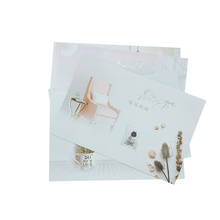 4 упаковки в одном конверте с одной открыткой глубоко благословенные блестящие универсальные открытки случайный цвет 2024 - купить недорого