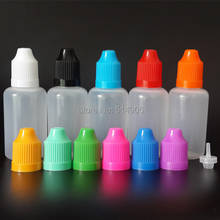 Frascos com conta-gotas de plástico pe 30ml, frasco recarregável com tampas de plástico à prova de crianças, 500 peças 2024 - compre barato