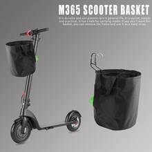 Передняя подвесная сумка для хранения велосипеда сплошной цвет рукоятки мешок корзина для Xiaomi M365 Ninebot ES1-ES4 скутер 2024 - купить недорого