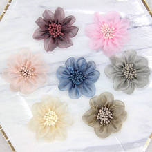 7Pcs Flowers Applique Dress Decoration Patches Flower Patch for Dress Hair Clothes DIY Craft Supplies Materials Lace Applique 2024 - buy cheap