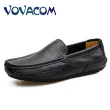 Men's Genuine Leather Casual Shoes Spring Autumn Breathable Lightweight Mens Loafers Moccasins Slip-on Driving Shoes Size 38-47 2024 - buy cheap