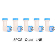 LNB Quad Universal para receptor de televisión por satélite, nuevo SR-4604 Ku Band HD, Digital, bajo ruido, 0.1dB, LNBF, 5 unids/set por juego 2024 - compra barato