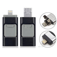 Pen drive iphone 128gb memória flash, pen drive iphone tipo c micro usb 16gb 32gb 64gb usb3.0 2024 - compre barato