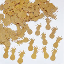 Omilut 100pcs Gold Pineapple Confetti Hawaii Tropical Flamingo Pineapple Confetti Decor Aloha Hawaii Party Supplies Decor 2024 - buy cheap