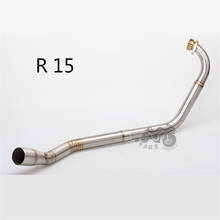 Modified Motorcycle Exhaust Pipe Front Section R15 Front Link Pipe Elbow R15 Stainless Steel Middle Section Rear Section Elbow 2024 - buy cheap
