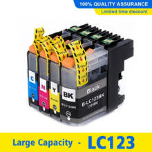 LC123 LC121 совместимый чернильный картридж для принтера Brother DCP-J552DW J752DW J132W J152W J172W MFC-J470DW J650DW J870DW принтер 2024 - купить недорого