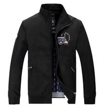 Men's Bomber Jacket Brand Clothing High Quality Embroidery Shark Jacket Men Fashion Casual Men's Jackets & Coats Plus Size 4XL 2024 - buy cheap