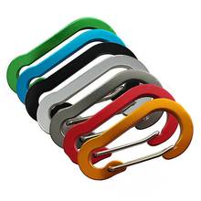 No.5 Hoist-Shaped Aluminum Carabiner Key Chain Clip Outdoor Camping Keyring Snap Hook Water Bottle Buckle Travel Climbing Kit 2024 - buy cheap