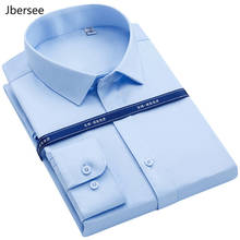 Jbersee-camisa de lujo para hombre, ropa de marca informal de negocios, camisa de manga larga, camisas formales, camisas ajustadas, vestido para hombre 2024 - compra barato