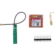 Mini módulo sim800l gprs gsm para arduino, placa sem fio quad-band ttl com antena para módulo micro sim 2024 - compre barato