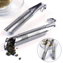 Tea Strainer Stainless Steel Tea Bag Strainer Infuser Pipe Design Tea Locking Spice Mesh Herbal Cooking Tools #50g 2024 - buy cheap